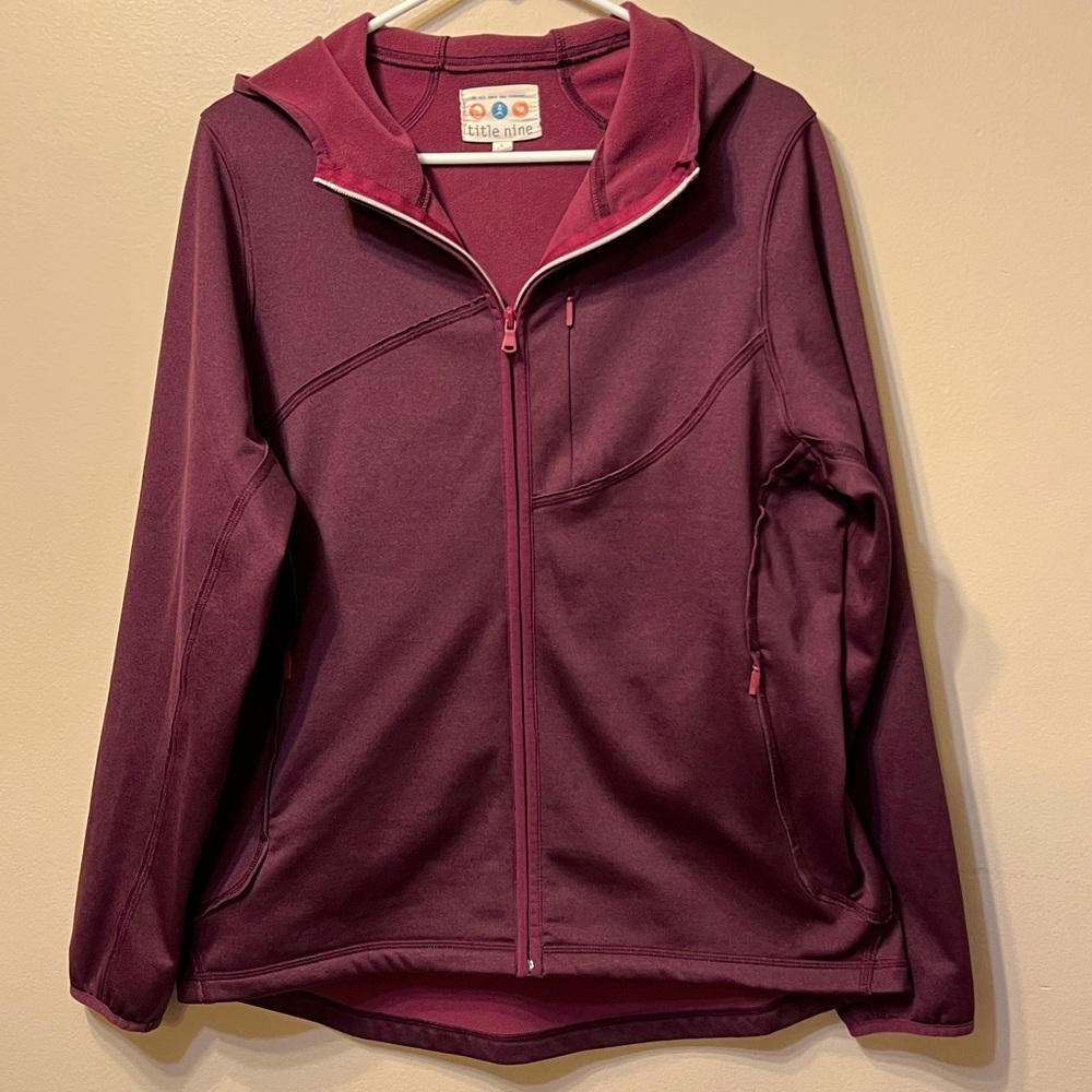 Title Nine Women’s Zip Up Hoodie, Size Large